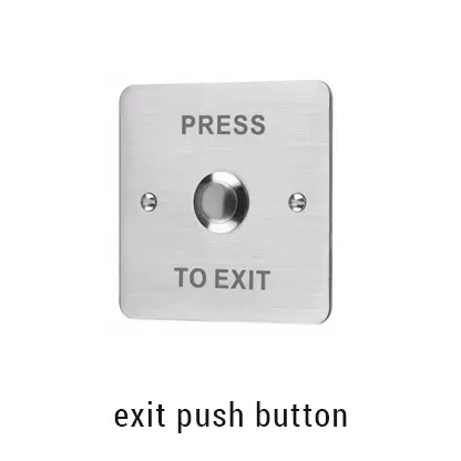 Tombol Exit Button Stainless Steel