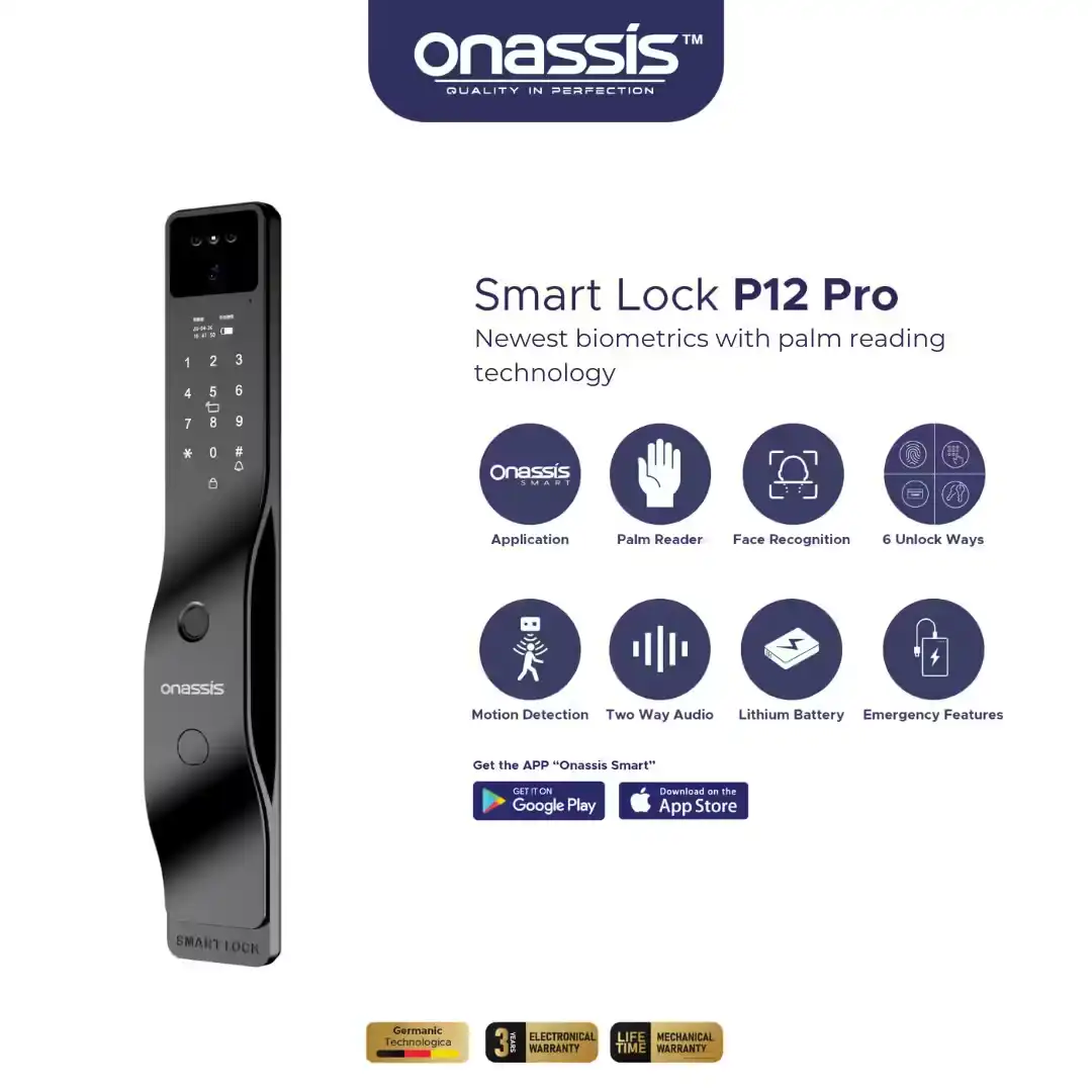 Smart Lock Onassis P12 Pro Minimalis