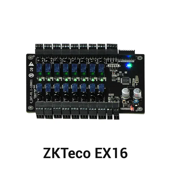 Papan ekspansi ZKTeco EX16 untuk menambah 16 lantai pada kontroler lift