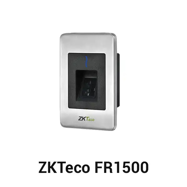 Reader sidik jari dan kartu RFID ZKTeco FR1500 untuk dipasang di dalam lift